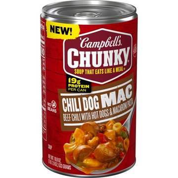 Campbell's Chunky Chili Dog Mac Soup