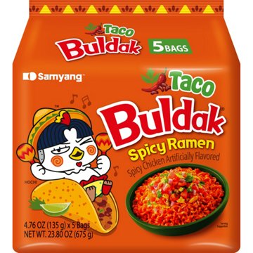 Samyang Taco Buldak Spicy Chicken Ramen Instant Soup Packs