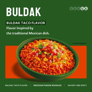 Samyang Taco Buldak Spicy Chicken Ramen Instant Soup Packs