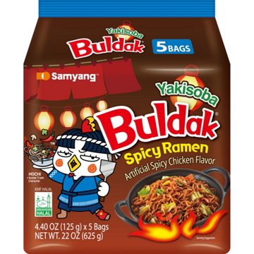 Samyang Buldak Yakisoba Spicy Chicken Ramen Instant Soup Packs