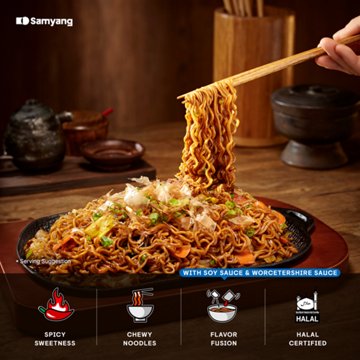 Samyang Buldak Yakisoba Spicy Chicken Ramen Instant Soup Packs