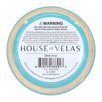 House of Velas Chick Chirps Scented Easter Basket Candle, 10 oz