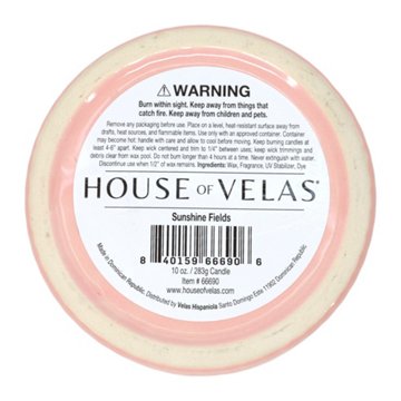 House of Velas Sunshine Fields Scented Easter Basket Candle, 10 oz