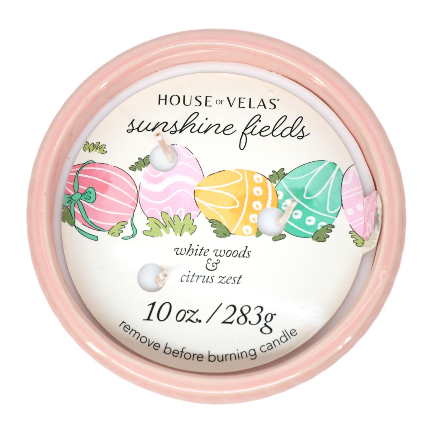 House of Velas Sunshine Fields Scented Easter Basket Candle; image 3 of 4