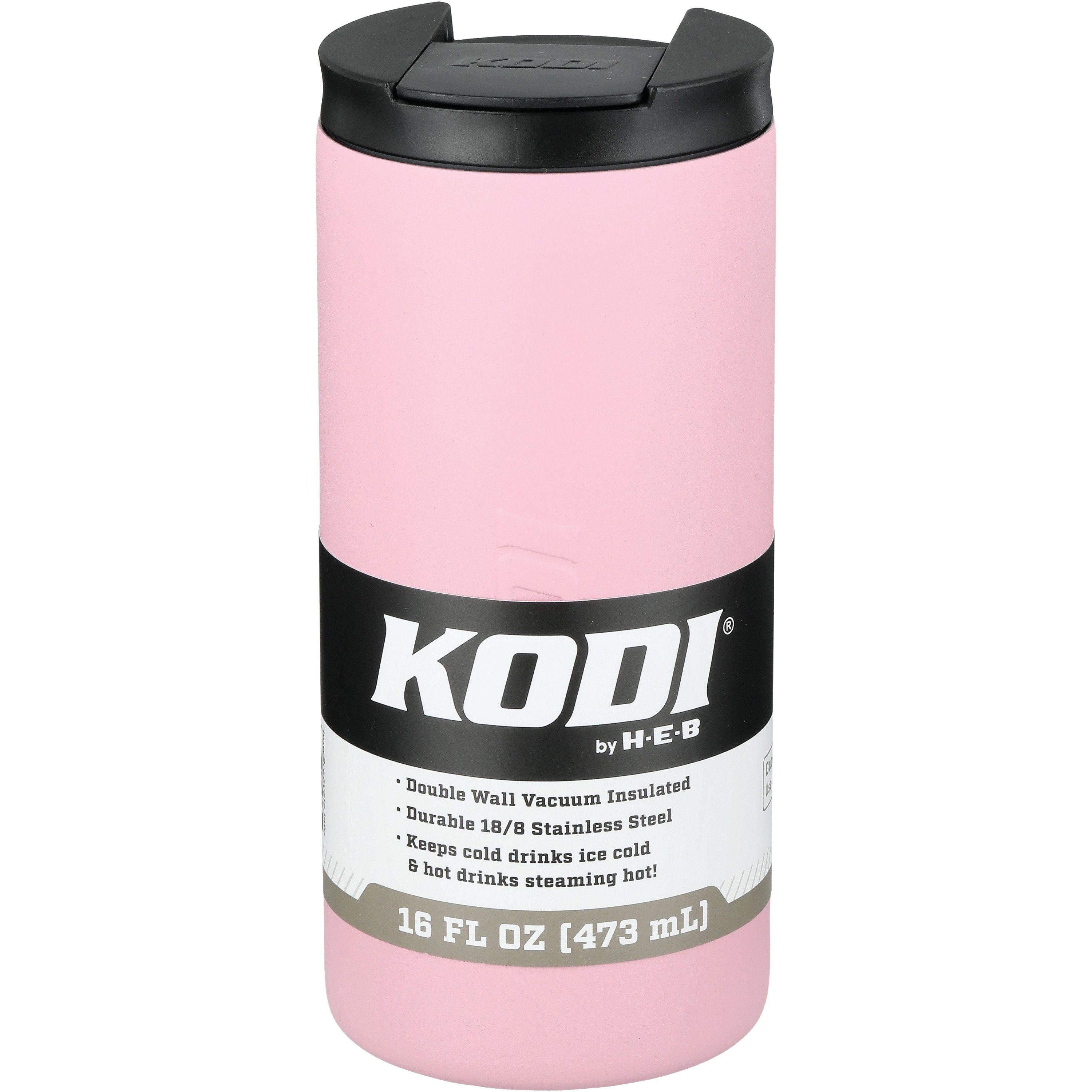KODI by H-E-B Stainless Steel Spill Proof Travel Mug - Blossom