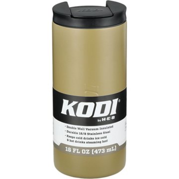 KODI by H-E-B Stainless Steel Spill Proof Travel Mug - Olive, 16 oz