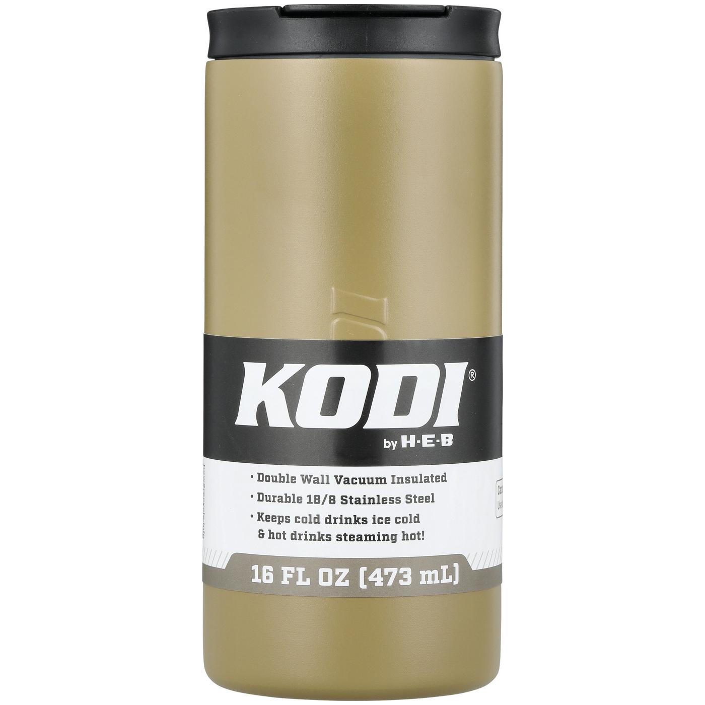 KODI by H-E-B Stainless Steel Spill Proof Travel Mug - Olive; image 2 of 2