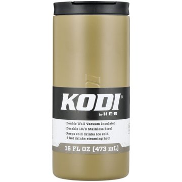 KODI by H-E-B Stainless Steel Spill Proof Travel Mug - Olive, 16 oz