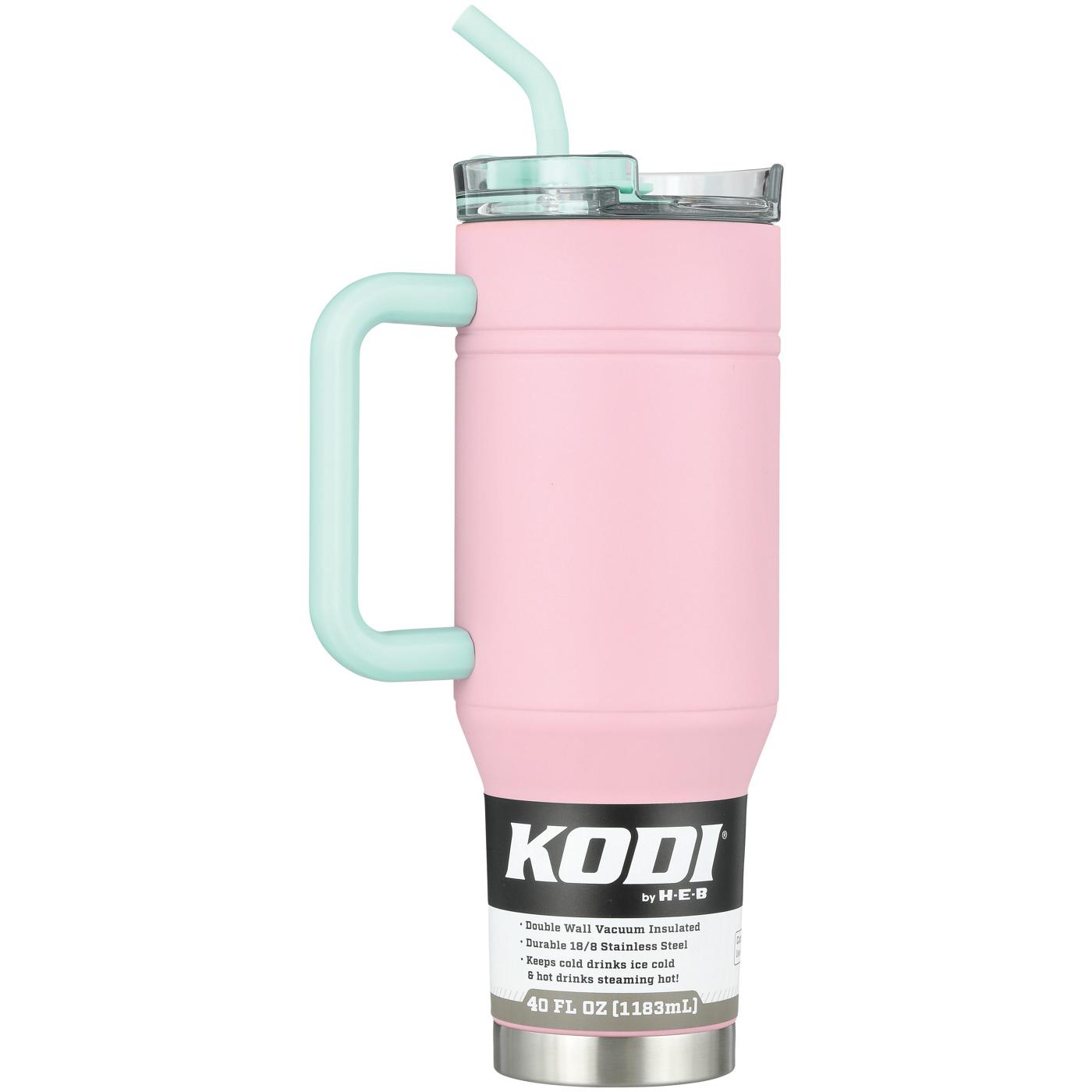 KODI by H-E-B Tumbler with Handle - Blossom; image 1 of 2