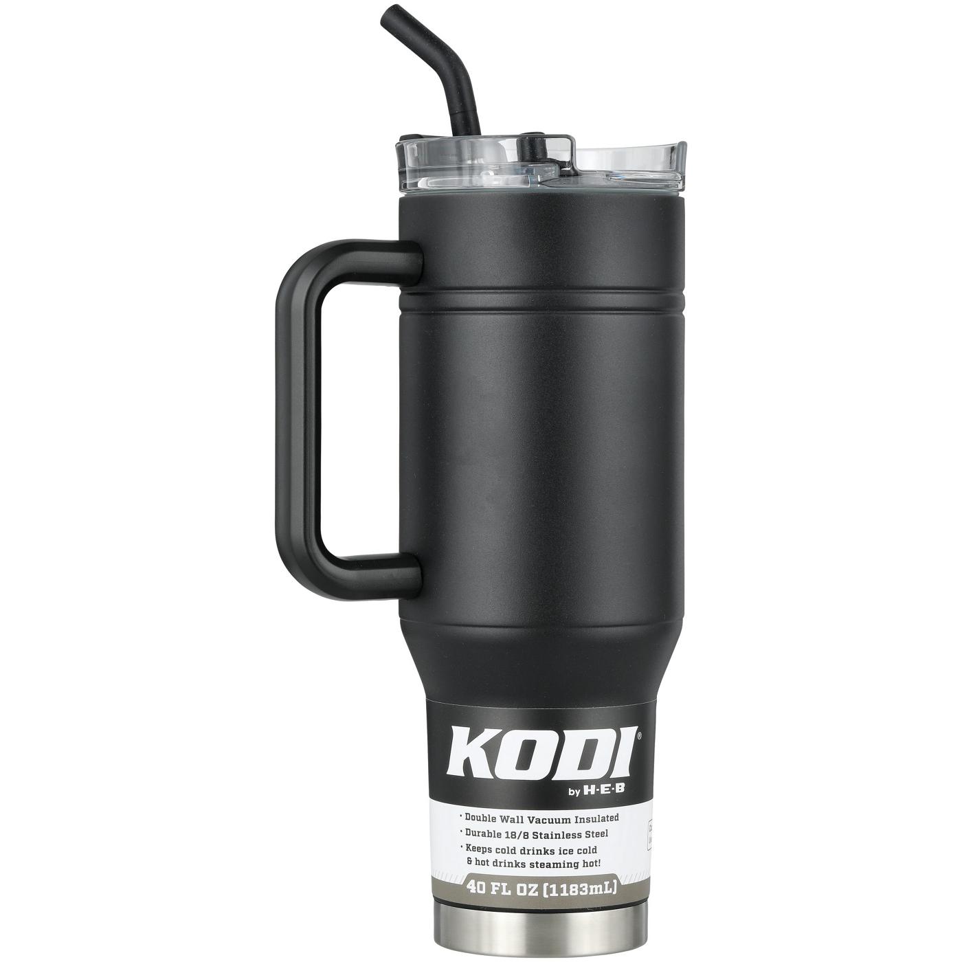 KODI by H-E-B Tumbler with Handle - Black; image 2 of 2