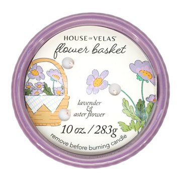 House of Velas Flower Basket Scented Easter Candle, 10 oz