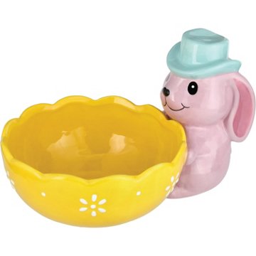 Destination Holiday Cowboy Bunny Easter Candy Bowl, 11.42'' x 8.07'' x 7.28"
