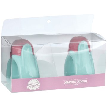 Destination Holiday Tulip Easter Napkin Rings, 4 pk