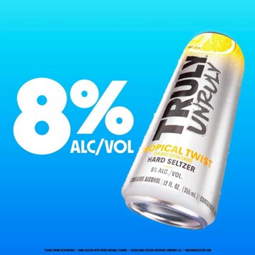 Truly Unruly Unruly Tropical Twist Hard Seltzer, 24 oz