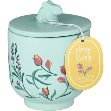 Destination Holiday Honey Bunny Scented Easter Candle with Lid, 10 oz