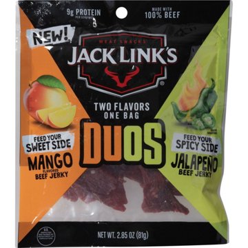 Jack Link's 9g Protein Duos Mango Flavor & Jalapeno Beef Jerky