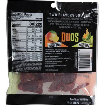 Jack Link's 9g Protein Duos Mango Flavor & Jalapeno Beef Jerky