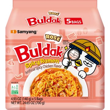 Samyang Buldak Rosé Spicy Chicken Ramen Instant Soup Packs