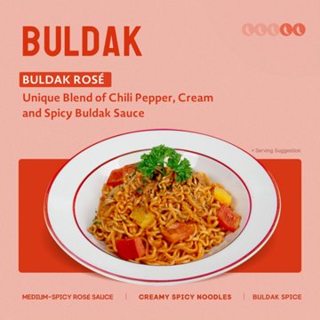 Samyang Buldak Rosé Spicy Chicken Ramen Instant Soup Packs