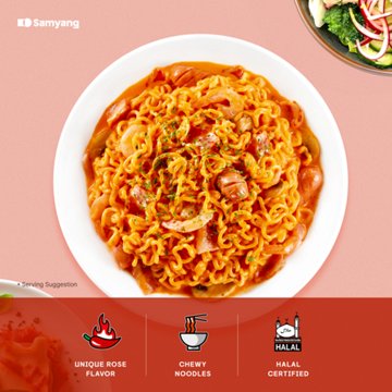 Samyang Buldak Rosé Spicy Chicken Ramen Instant Soup Packs
