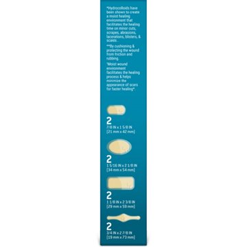 Care Science Hydrocolloid Smart Heal Gel Waterproof Bandages - Assorted, 8 ct