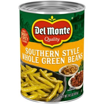 Del Monte Southern Style Whole Green Beans, 14.5 oz