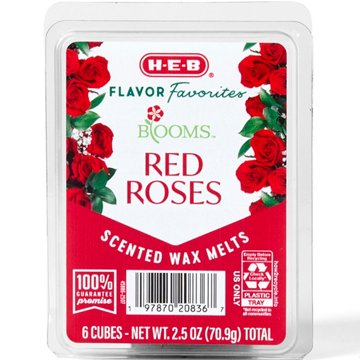 H-E-B Flavor Favorites Blooms Red Roses Scented Wax Melts, 2.5 oz
