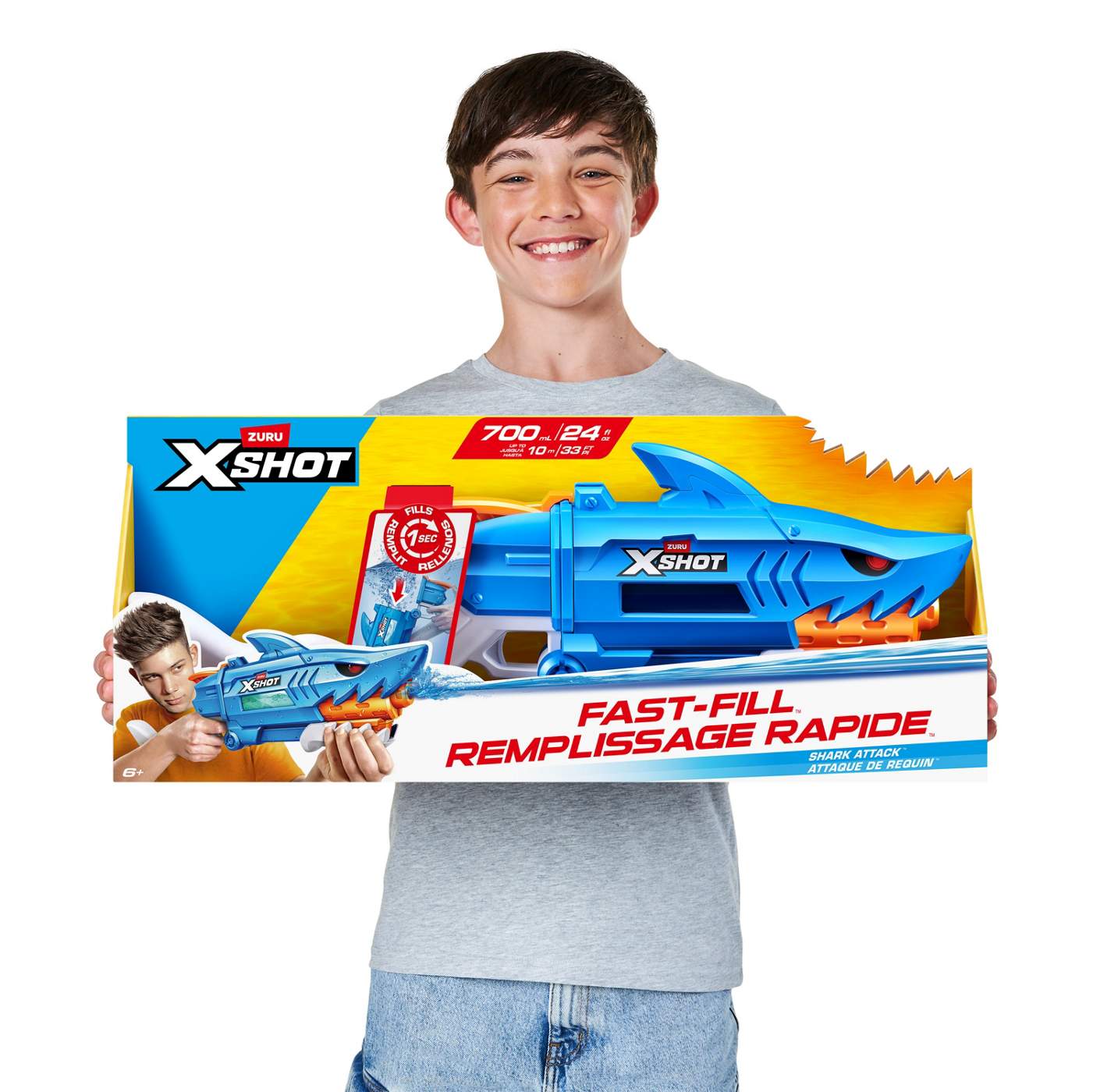 Zuru XSHOT Fast Fill Shark Attack Water Blaster; image 4 of 9