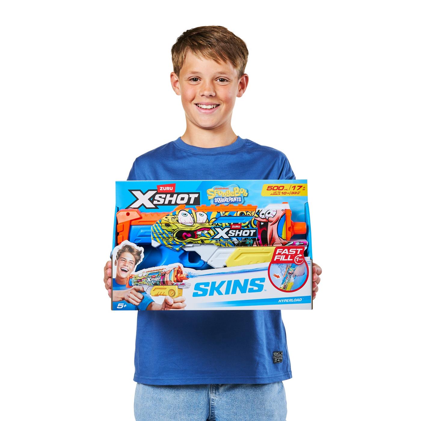 Zuru XSHOT Fast Fill Hyperworld Skins SpongeBob SparePants Water Blaster; image 2 of 6