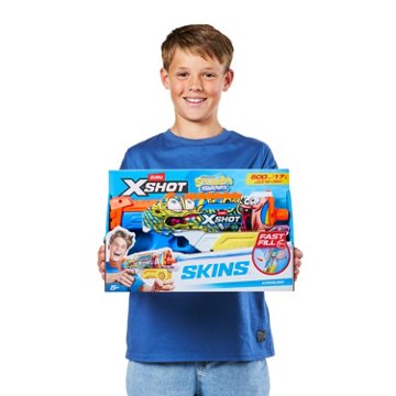 Zuru XSHOT Fast Fill Hyperworld Skins SpongeBob SparePants Water Blaster