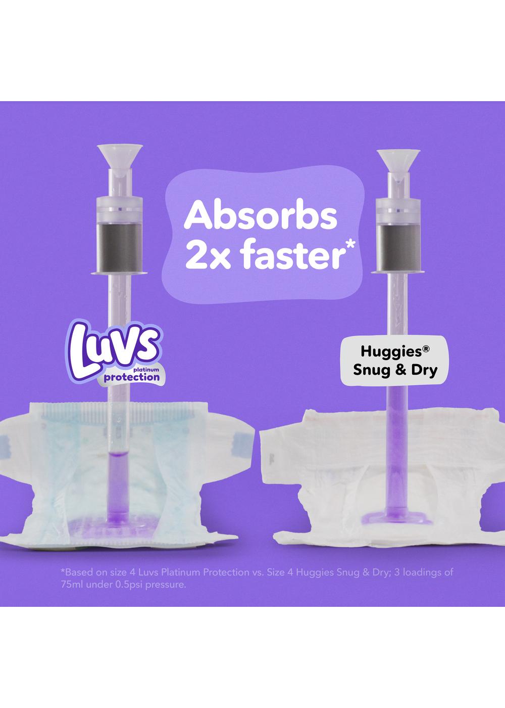 Luvs Platinum Protection Baby Diapers - Size 8; image 5 of 7