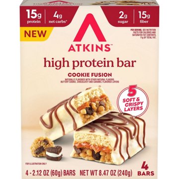 Atkins 15g High Protein Bar - Cookie Fusion