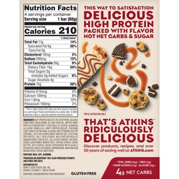 Atkins 15g High Protein Bar - Cookie Fusion