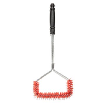 Mr. Bar-B-Q U-Shaped Nylon Bristle Grill Brush, 1.33" x 7.48" x 18.11"