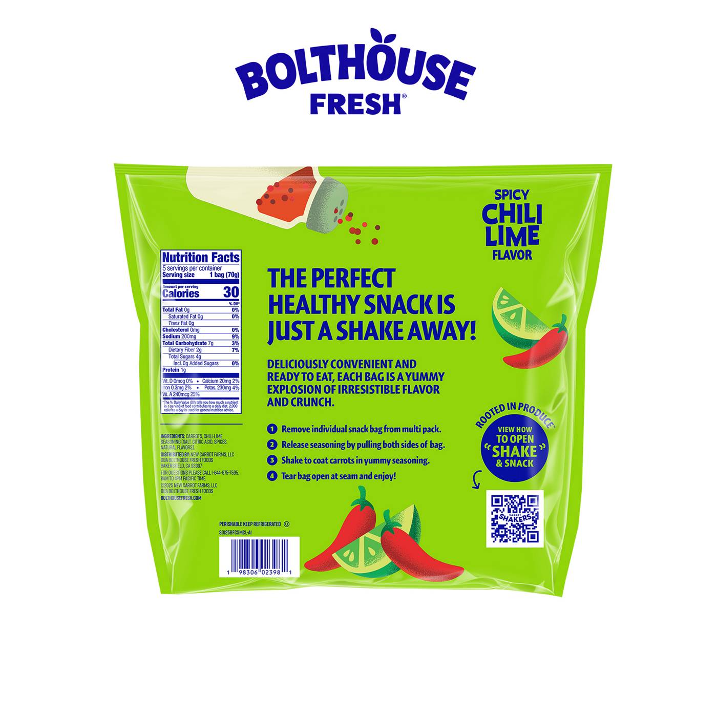 Bolthouse Fresh Carrot Shakers - Spicy Chili Lime; image 2 of 7