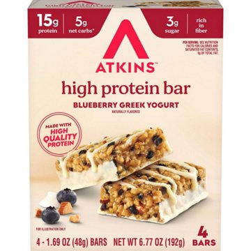 Atkins 15g High Protein Bar - Blueberry Greek Yogurt