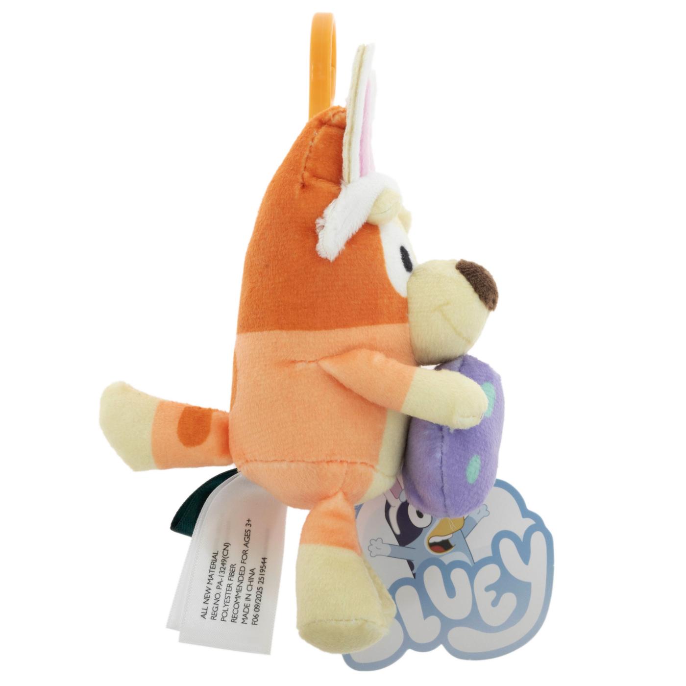Animal Adventure Bluey Bingo with Egg Easter Plush Backpack Clip; image 3 of 4