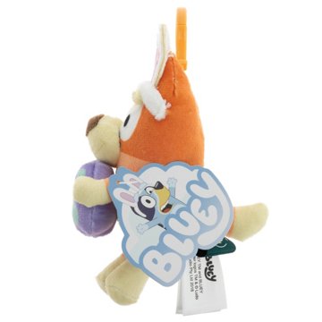 Animal Adventure Bluey Bingo with Egg Easter Plush Backpack Clip
