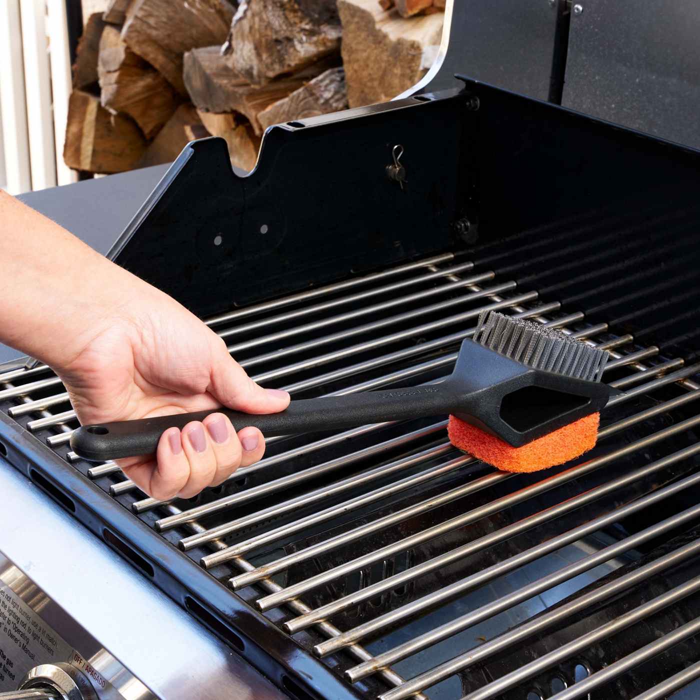 Mr. Bar-B-Q Oversized Dual Brush Grill Brush; image 3 of 4