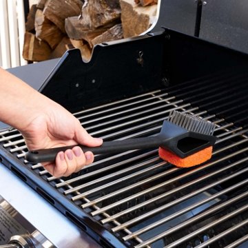 Mr. Bar-B-Q Oversized Dual Brush Grill Brush, 2.95'' x 2.36'' x 14.76''