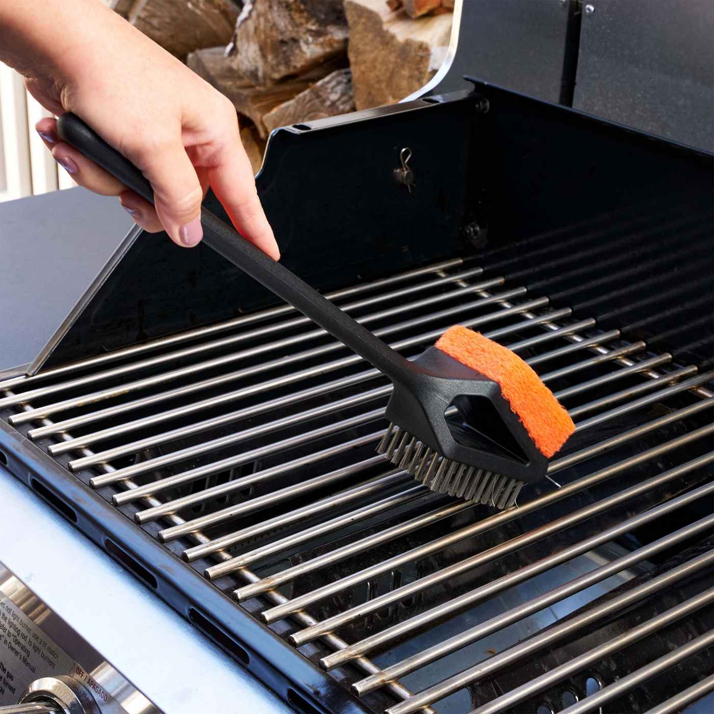 Mr. Bar-B-Q Oversized Dual Brush Grill Brush; image 4 of 4