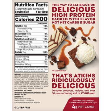 Atkins 15g High Protein Bar - Brownie Delight