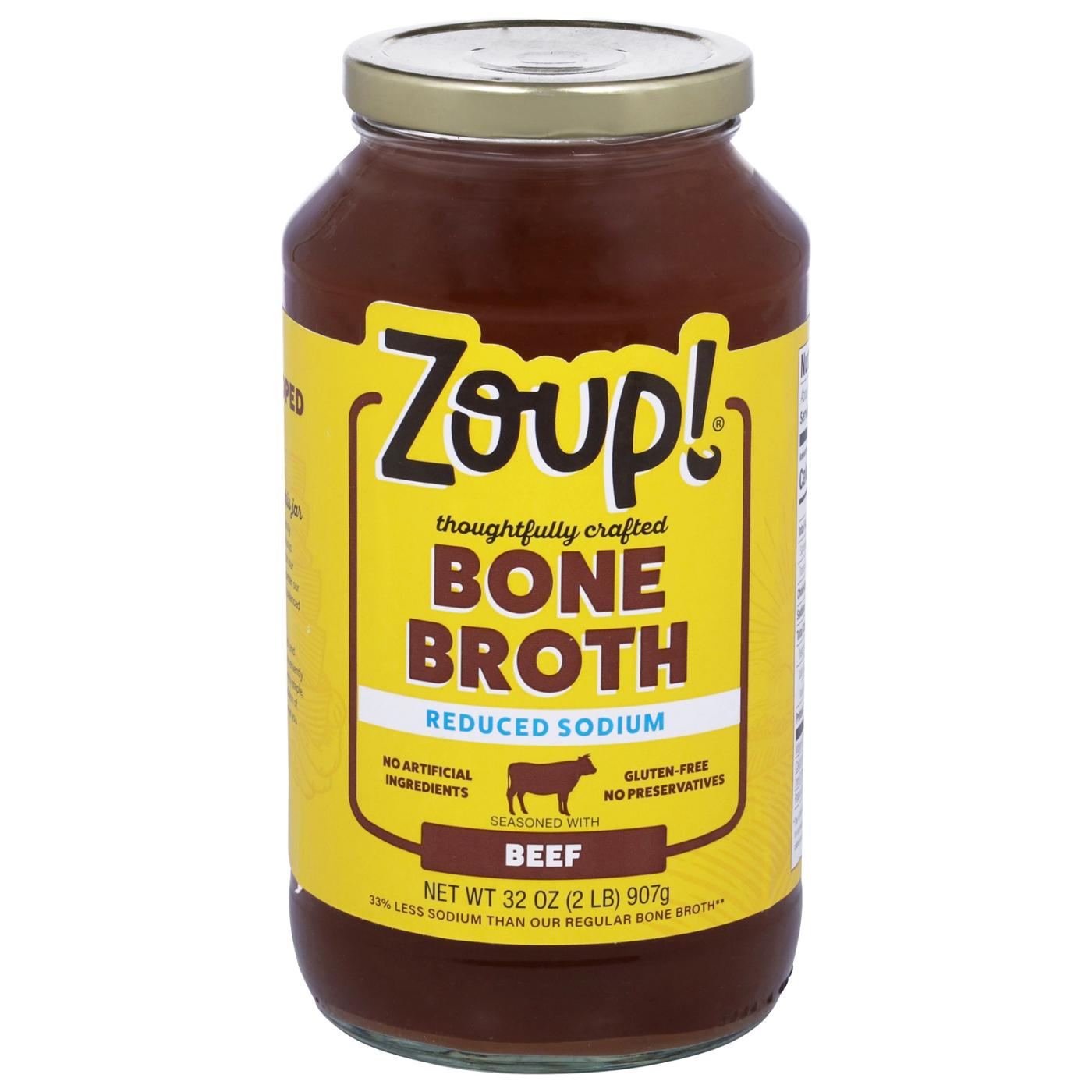 Zoup! Reduced Sodium Beef Bone Broth; image 1 of 8