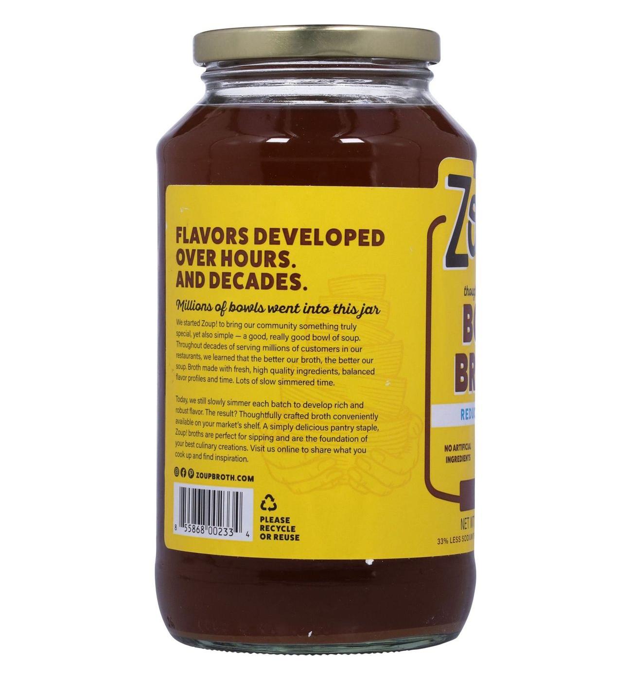 Zoup! Reduced Sodium Beef Bone Broth; image 2 of 8