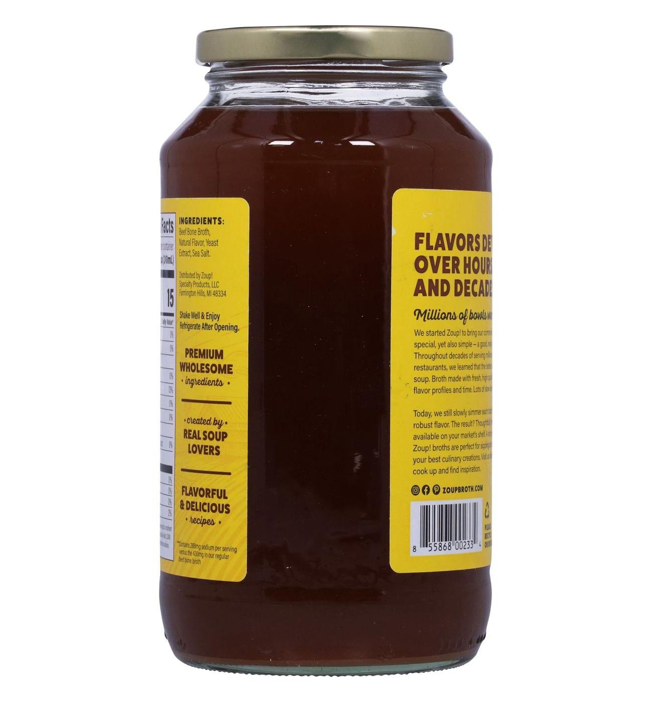 Zoup! Reduced Sodium Beef Bone Broth; image 6 of 8