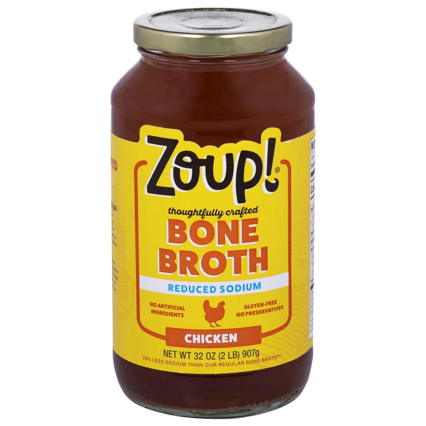 Zoup! Reduced Sodium Chicken Bone Broth; image 1 of 6