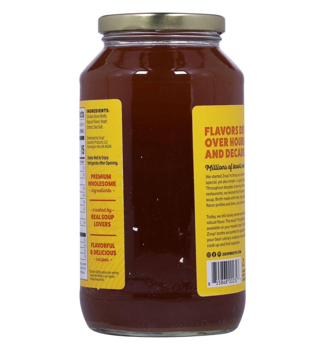 Zoup! Reduced Sodium Chicken Bone Broth; image 3 of 6