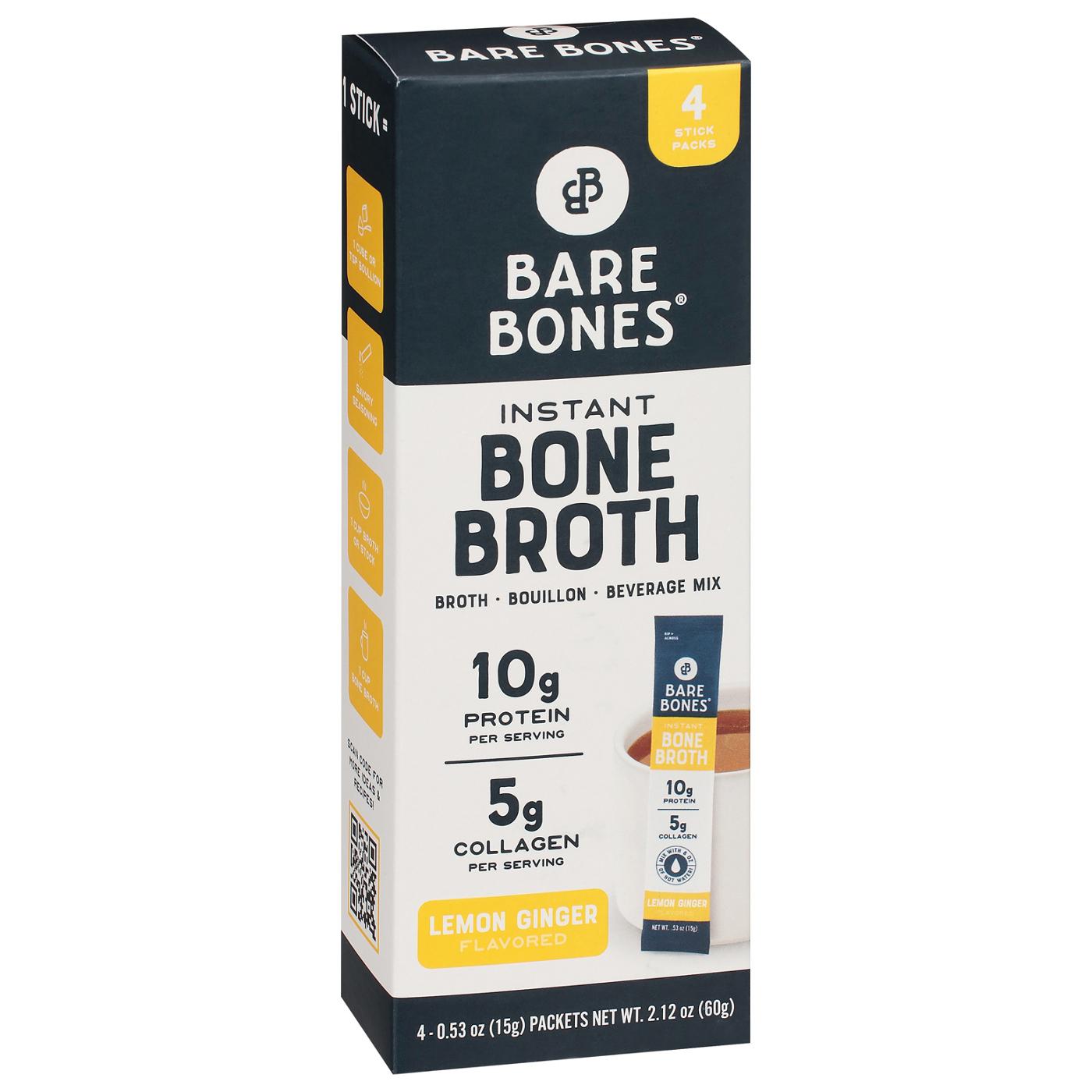 Bare Bones Instant Bone Broth Packets - Lemon Ginger; image 6 of 6