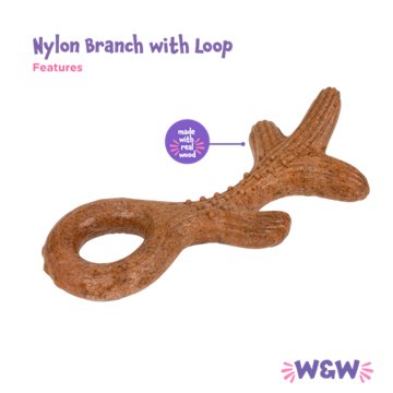 Woof & Whiskers Nylon Branch With Loop Dog Toy
