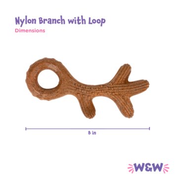 Woof & Whiskers Nylon Branch With Loop Dog Toy
